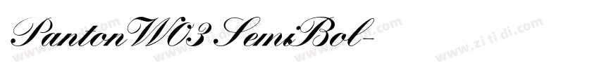 PantonW03 SemiBol字体转换